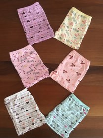 Resim Genel Markalar Kız Çocuk Çok Renkli Desenli Boxer 12'li Paket 