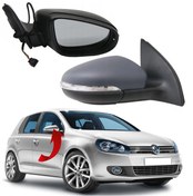 Resim Gkl Vw Golf 6 Uyumlu Sağ Ayna Komple 2009-2012 5K0857508Ad Diğer