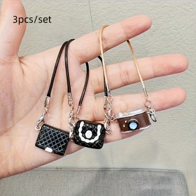 Resim El Yapımı Bebek Çanta Seti, 3'lü veya 5'li, Sevim Kamera Tarzı Mini Omuz Çantaları, İngiliz Labradoru Bebeği için Rezen Aksesuar Seçenekleri – Karıştırma ve Eşleştirme Fırsatı ile Mükemmel Dollhouse Sergisi Parçaları & Noel, Cadılar Bayramı, Paskalya Süslemeleri İçin Harika 