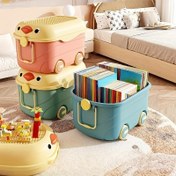 Resim 1 Adet Sevimli Ördek Şekilli Büyük Kapasiteli Saklama Kutusu, Tepsili ve Çarklı - Oyuncaklar, Çerezler, Kitaplar, Giysiler vb. İçin Evrensel Depolama Ünitesi, İdeal Mutfak Organizasyonu, Çocuk Odası,Eğlence Düzenleyici,Oyuncu Tasarım,Kolay Temizlenebilir,Dayanıklı Plastik,Tekerlekli Konteyner,Küçük Alanlarda Yaşam,Ebeveynlerin Organizasyonu 