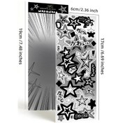 Resim Karalama Defteri Kırtasiye Yıldız Süslü Çıkartmalar Dergisi Planlayıcısı Deco Etiket Kore Etiket Sanat Diy El Sanatları Albümü Parlak Sarı 