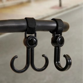 Resim Ototechparca® 2'li Bebek Arabası, Motor, Bisiklet Eşya Taşıma Aparatı Plastik Kanca 