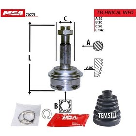 Resim MGA 70775 Aks Kafası Dış Yaris 06-11 1.3 16V Fransa Montaj 26×20×56 