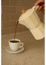 Resim Bambum Garen - Moka Pot 6 Fincan Bej 