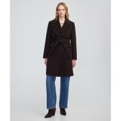 Resim İpekyol Kuşaklı Kaşe Kadın Kaban (IW6250008035) 