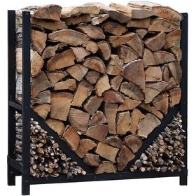 Resim Dione Store Odunluk Şömine Önü Metal Tasarım Odun Standı 