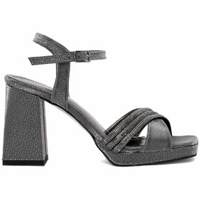 Resim Ayakkabı Fuarı Elit PM08 K98 Kadın Platform Ayakkabı Platin 