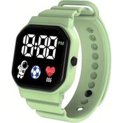 Resim Sunshine022 Yeşil Led Astronot Spor Saati - Çok Fonksiyonlu Silikon Bant Gençler Ve Çiftler İçin Diğer 