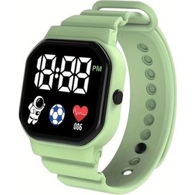Resim Sunshine022 Yeşil Led Astronot Spor Saati - Çok Fonksiyonlu Silikon Bant Gençler Ve Çiftler İçin Diğer 