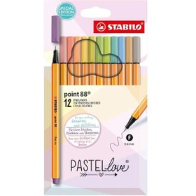 Resim Stabilo Point 88 Pastellove 12 Li 8812-7-7 