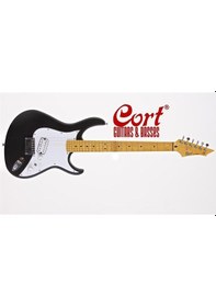 Resim Cort Garage1 Bks Elektro Gitar Siyah Satin - Çantalı 
