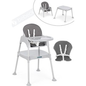 Resim Bonita Çalışma Masalı Mama Sandalyesi Pedli 