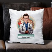 Resim Karikatürlü En İyi Kadın Doğum Uzmanı Yastık 