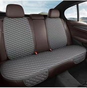 Resim Sunshine022 Bej Renk 4 Mevsim Otomobil Koltuk Süngeri 3 Parça Set Arka Sırtlık Taban 