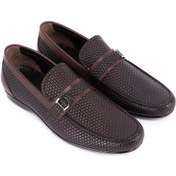 Resim Kahverengi Deri Erkek Loafer Ayakkabı -3147-kahverengi Kahverengi 