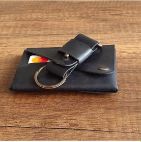 Resim Sumerian Leather Craft Minimalist Deri Cüzdan 