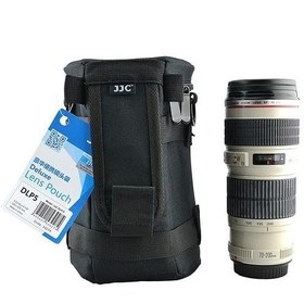 Resim JJC DLP-5 Deluxe Lens Pouch Objektif Çantası (11.8x20.3cm) 