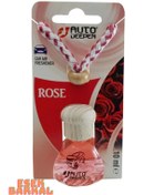 Resim Gül Rose Oto Ayna Koku Ahşap Kapak Araba Kokusu 10ml 
