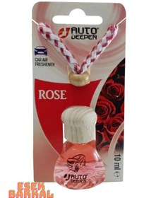 Resim Gül Rose Oto Ayna Koku Ahşap Kapak Araba Kokusu 10ml 