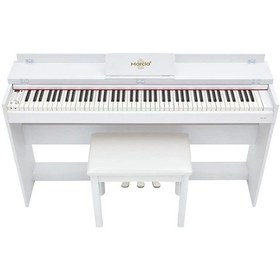 Resim Marcia Mk-830 88 Tuş Dijital Piyano Beyaz 