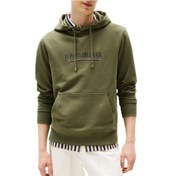 Resim Erkek Kapüşonlu Baskı Logolu Sweatshirt - Haki Battle Green 