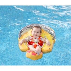 Resim Mambobaby Yüzme Simidi - T-Rex, Emniyetli, Gölgelikli ve Ayak Destekli 