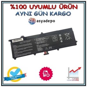 Resim Asus Uyumlu Vivobook X202E-Dh31T-Pk Batarya Pil . Garantili 
