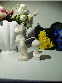 Resim Dekoratif David Ve Venüs Heykel Mum 