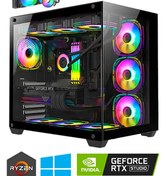 Resim DMC N342 Ryzen 7 7800X3D 32GB DDR5 RAM 1TB M.2 NVMe SSD RTX5070 Sıvı Soğutmalı Oyuncu Bilgisayarı 