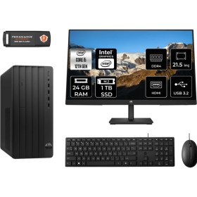 Resim Hp Pro Tower 290 G9 Intel Core I5 12500 24GB 1tb SSD 21.5" Fhd Monitör 6D3A5EA Fdos Masaüstü Bilgisayar & Per4 USB Bellek 6D3A5EAMNT323 