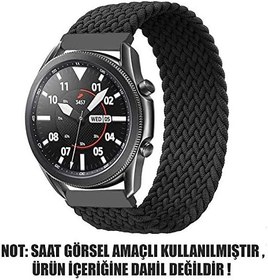 Resim Microsonic Xiaomi Redmi Watch 5 Lite Kordon, (Large Size, 165mm) Braided Solo Loop Band Siyah [Redmi Watch 5 Lite ile Uyumlu Kordon - Siyah] 