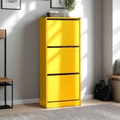 Resim Adore Flat Duo 3 Katlı Ayakkabılık Dolabı - Sarı 