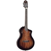 Resim Ortega TourPlayer Deluxe RTPDLX-ACA Elektro Klasik Gitar (Acacia Burst) 