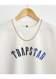 Resim Altamira Unisex Trapstar Baskılı Oversize Bisiklet Yaka Kısa Kollu Pamuklu T-shirt 001 