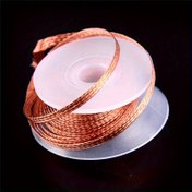 Resim Lehimleme için Yüksek Kaliteli Katlanabilir Bakır Şeritler - 2.0mm & 3.5mm Genişlik x 59" Uzunluk, Pil Gerekmez, Altın/Şampanya Rengi, PCB Tamiri ve Elektronik İşleri İçin Temel, Düzenli Sarılı, Parlak Yüzey 