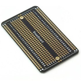 Resim 5.2x9 Cm Siyah Breadboard Tip Çift Taraflı Delikli Pertinaks Plak 