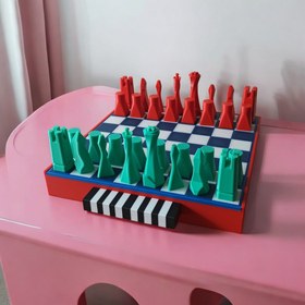 Resim Çok Renkli Küçük Satranç Takımı No. 2 