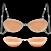 Resim Kadınlar için 1 Adet Silikon Push-Up Sütyen - Dikişsiz, Kendinden Yapışkanlı, Opak, Telsiz Destek, Elde Yıkanabilir - Sırt Açık Kıyafetler İçin İdeal 
