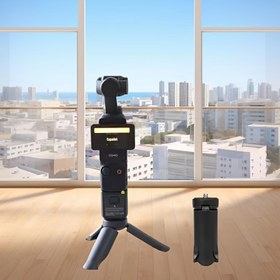 Resim DJI Pocket 2 3 Için Mini Tripod GoPro Action 4 3 Kamera DJI Pocket 2 3 Osmo Mobile 6/5/4/3/2 Sabitleyici Gimbal Masaüstü Tripod 