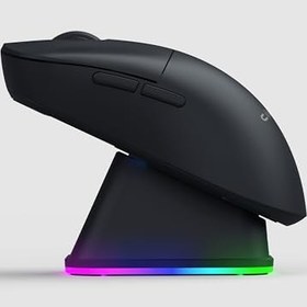 Resim Claw's Rajin Blaze Çift Modlu Kablosuz 12000 Dpi Rgb Şarj Standlı & Makro Yazılımlı Kablosuz Gaming Mouse - Siyah (2.4 Ghz Kablosuz + Bluetooth) 