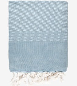 Resim Tan Dokulu Peştemal Açık Mavi - Açık Mavi / 100x175 