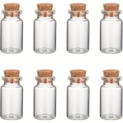 Resim 10 Adet Şeffaf Cam Kavanozlar Mantar Tıpalarıyla - Yuvarlak Klasik Tasarım, Düğün Hediyeleri, Tatil Dekorasyonu, Ev Depolama ve El İşi Projeleri İçin Sadece Elde Yıkanır, PVC İçermez | Klasik Cam Kavanozlar | Ürün Detayları ve Sağlanan Rehberler Gösterisine Göre Bu Kavanozlar Düğünler, Bayramlar ve El İşleri Projeleri Gibi Çeşitli Etkinlikler İçin İdealdir, Zarif ve Basit Tasarımlarıyla Çok Amaçlı Kullanıma Uygun 