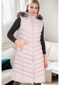 Resim Z6684 Dewberry Bayan Yelek-gri-2 Gri-2 