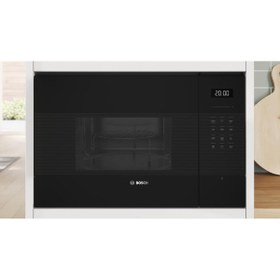 Resim Bosch Serie 6 BEL554MB2 25 lt Siyah Ankastre Mikrodalga Fırın 