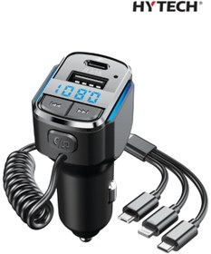 Resim 10numara Araç Mp3 Çakmaklık Mp3 USB 5V 3.1A LED Ekran USB Siyah 3 İn 1 Şarj Kablolu Bluetooth Fm Transmitter 