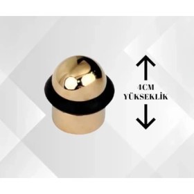 Resim Daders Home Lüks Kapı Stoperi, Renk, 4cm Yükseklik, Kauçuk Tamponlu, Metal Gövde, Çarpma Önleyici Kapı Durdurucu 