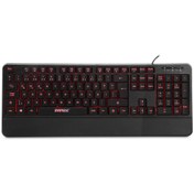 Resim Everest Bright Siyah Usb 3 Renk Aydınlatmalı Q Sabit Bilek Destekli Multimedia Kablolu Klavye Kb-r61 