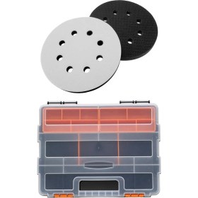 Resim Explosion1 3 Pcs Aksesuarlar 1 Pcs F-290 Plastik Takım Parçaları Kutu Vidalı Depolama Kutusu Bileşen Kutusu Malzeme Kutusu ve 2 Pcs 5 Inç (125MM) 8 Delikli Yumuşak Sünger Arayüz Pedi (Yurt Dışından) 