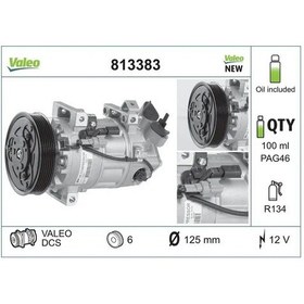 Resim Valeo 813383 Klima Kompresoru 926000838r 926002352r 926004990r 