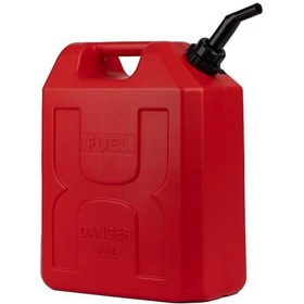 Resim Benzin Bidonu 22 Litre Akaryakıt Mazot Taşıma Doldurm Boşaltma Borulu Plastik Antistatik 